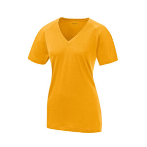 Sport-Tek Ladies Ultimate Performance V-Neck-Gold (LST700)