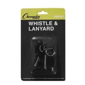 Champion Medium Weight Plastic Whistle and Lanyard (Each) (BP601)