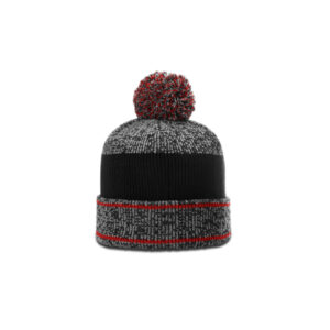 Heathered Pom Beanie w/Cuff (148)