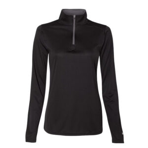 B-Core Ladies 1/4 Zip-Black/Graphite (4103)