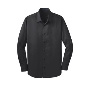 Port Authority Stretch Poplin dress shirt-Grey Smoke (S646)