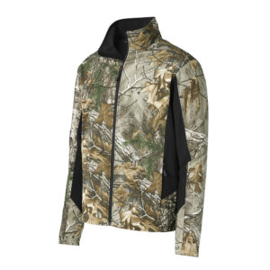 Port Authority Camouflage Colorblock Soft Shell-Realtree Xtra/ Black (J318C)