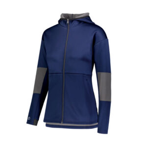 Holloway Ladies Sof-Stretch Jacket-Navy/Carbon (229737)