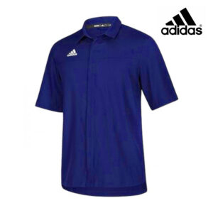 Adidas Team Iconic full button polo shirt   – Royal (limited Edition) (1787CY1)