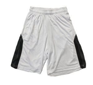 Pennant Intramural White performance shorts color trim-Graphite/Black (117)