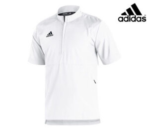 Adidas Sideline 21 woven Light Weight short sleeve 1/4 zip pullover-WHITE (GM2499)