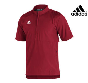 Adidas Sideline 21 woven Light Weight short sleeve 1/4 zip pullover- Power Red (GM2501)