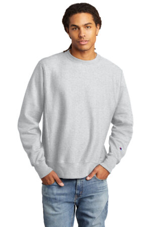 Champion 12oz Reverse Weave Crewneck Sweatshirt 12oz-Ash (S149)