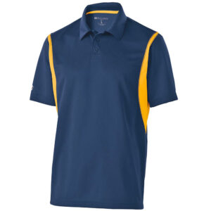 Holloway Vengeance  Performance Polo shirt-Navy/Gold (222467)