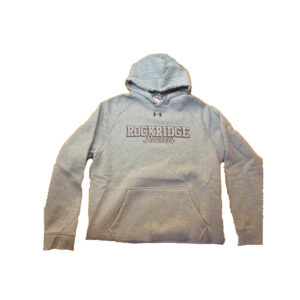 Rockridge Rockets Distressed Print Under Armour Fleece Hoodie-True Grey Heather (ROR9199UAHD)