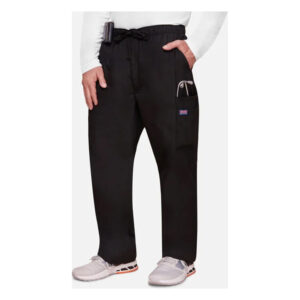 Cherokee Workwear Originals Men’s Drawstring Cargo Pant-Black (4000-CK)