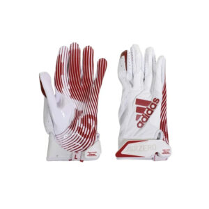 adidas AdiZero 9.0 Receiver Glove-White/RED (AF1166114)