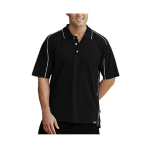 PRO-CELEBRITY CHARGER MENS POLO 100% micro polyester-Black (KTM978)