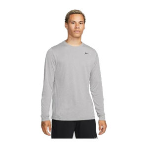 Nike Legend Dri-Fit Long Sleeve Tee-Carbon Heather (384408)