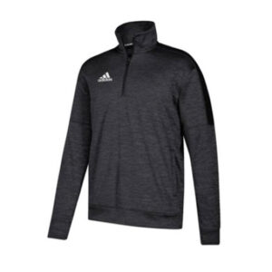 Adidas Team Issue 1/4 zip fleece pullover – BLACK Melange (111FFL1)