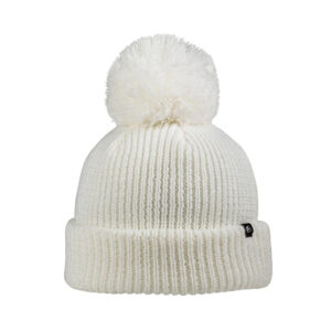 OC Sports Watch Cap Beanie with oversize Pom-Ivory (OC806)