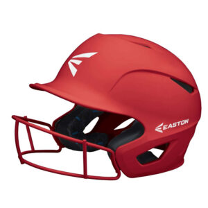 Easton Prowess Grip fastpitch softball batting helmet w/Mask Med/LG   (6 7/8″ – 7 3/8″)-Red (A168505)